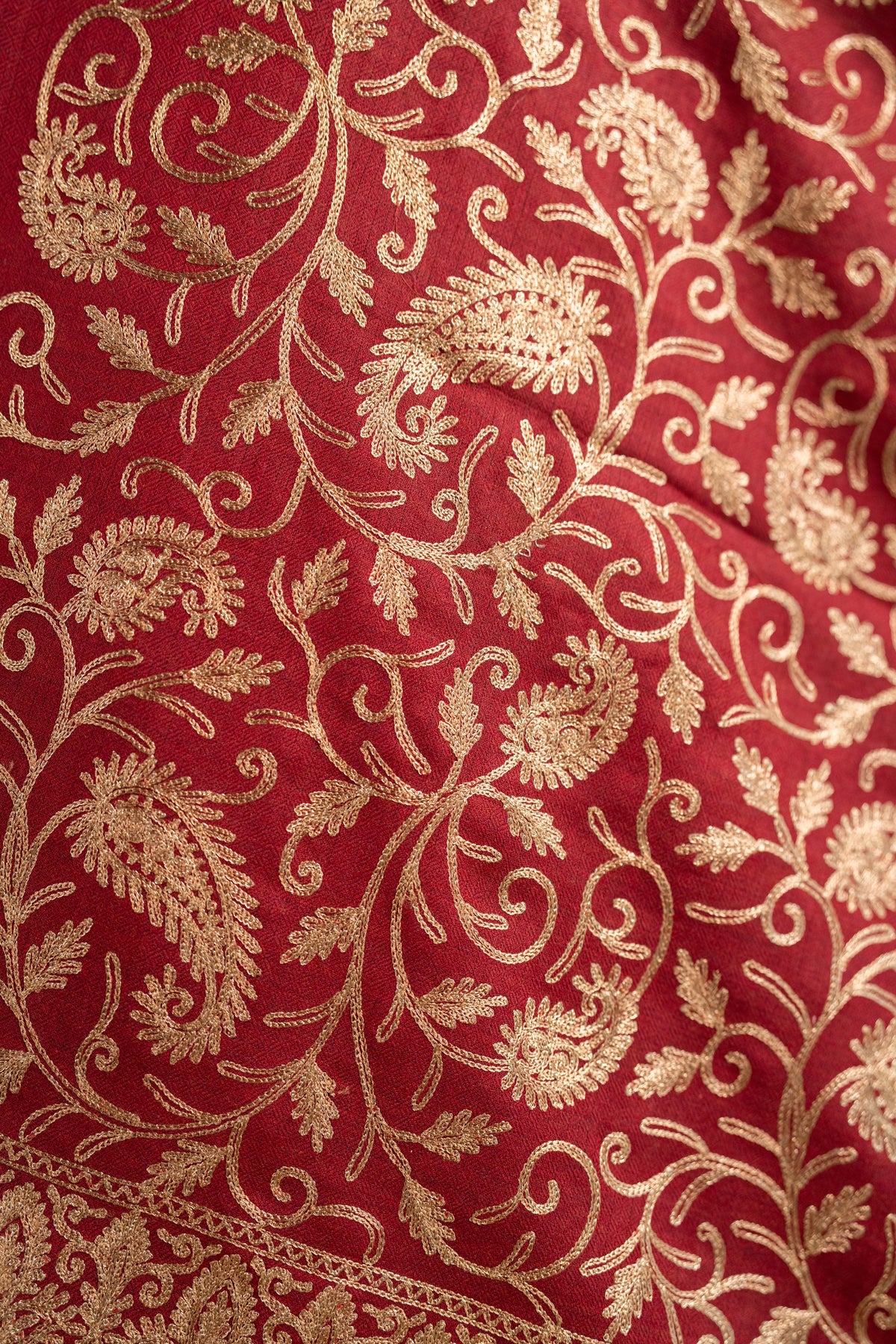 Zari Paisley Jaal Embroidered Stole