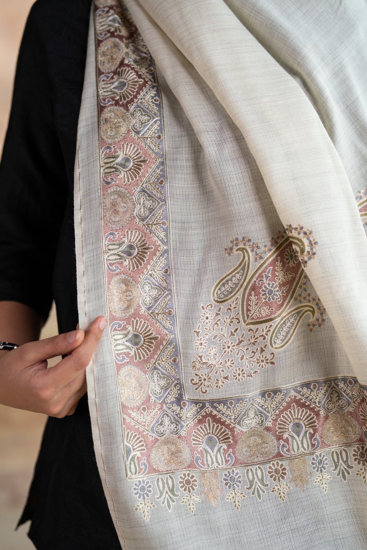 Four-Corner Heritage Embroidered Stole