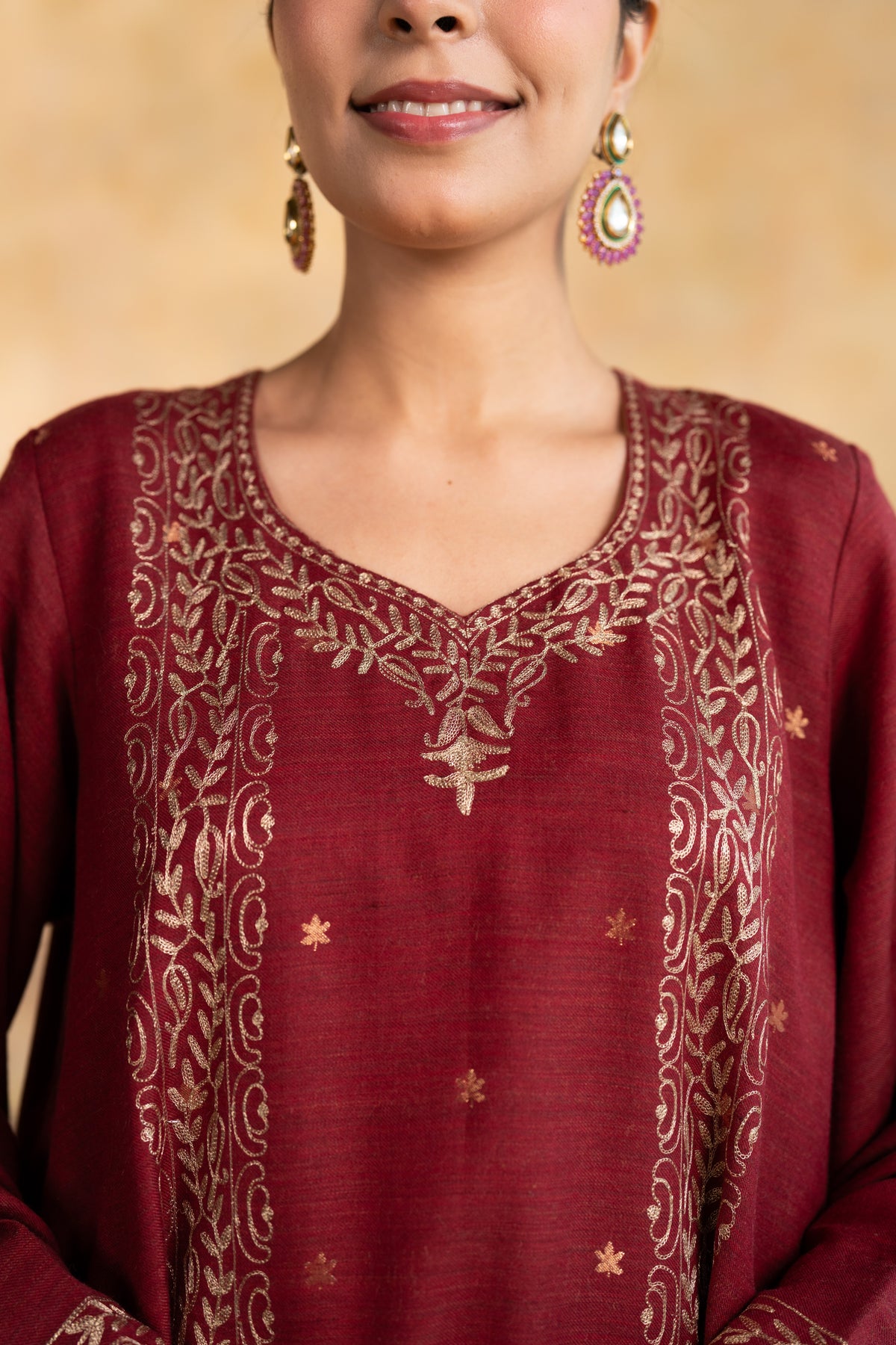 Tilla Panel Embroidered Suit