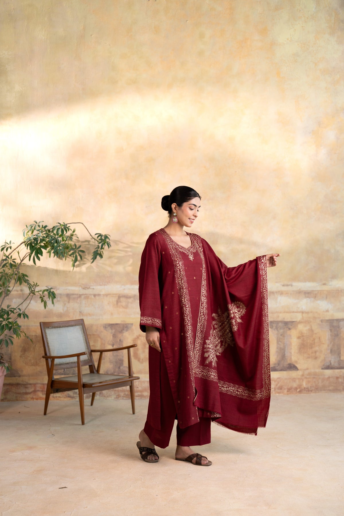 Tilla Panel Embroidered Suit