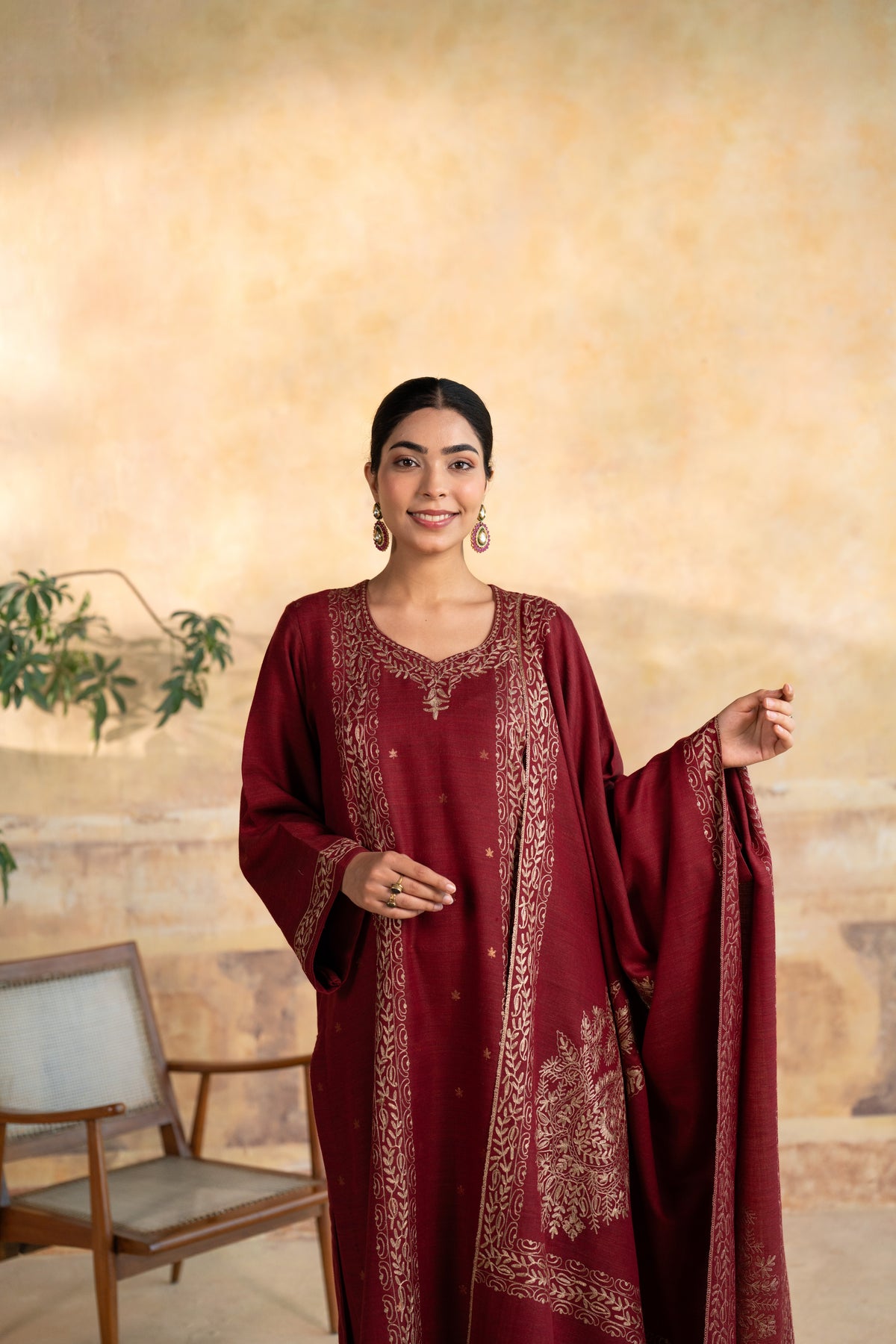 Tilla Panel Embroidered Suit