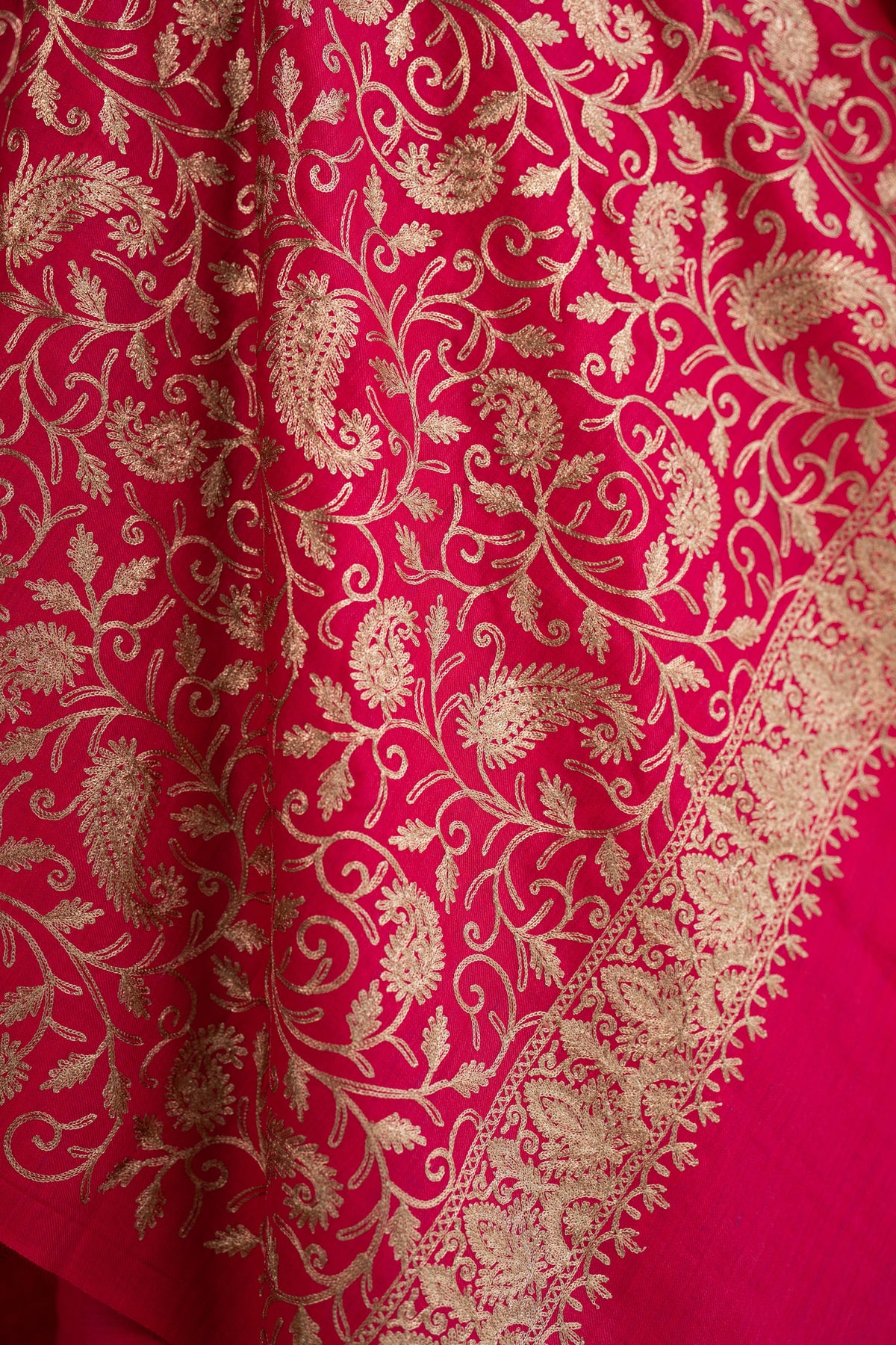 Zari Neckline Embroidered Suit