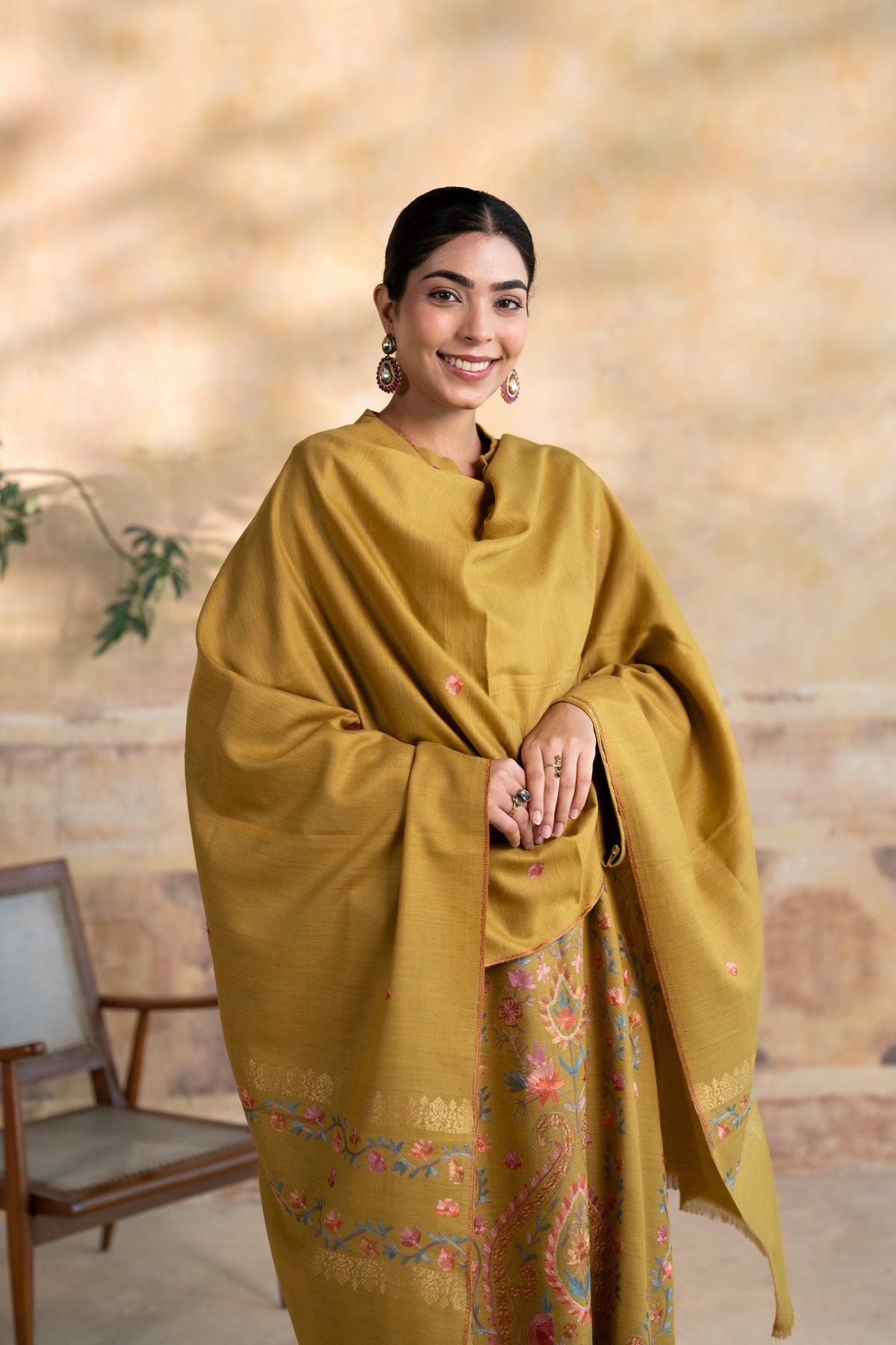 Kashmiri Lining Embroided Suit