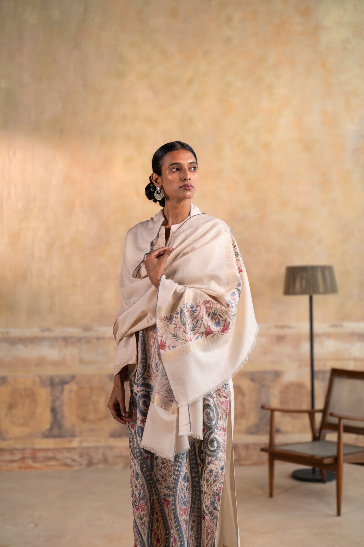 Heavy Kashmiri Ambi Embroidered Suit