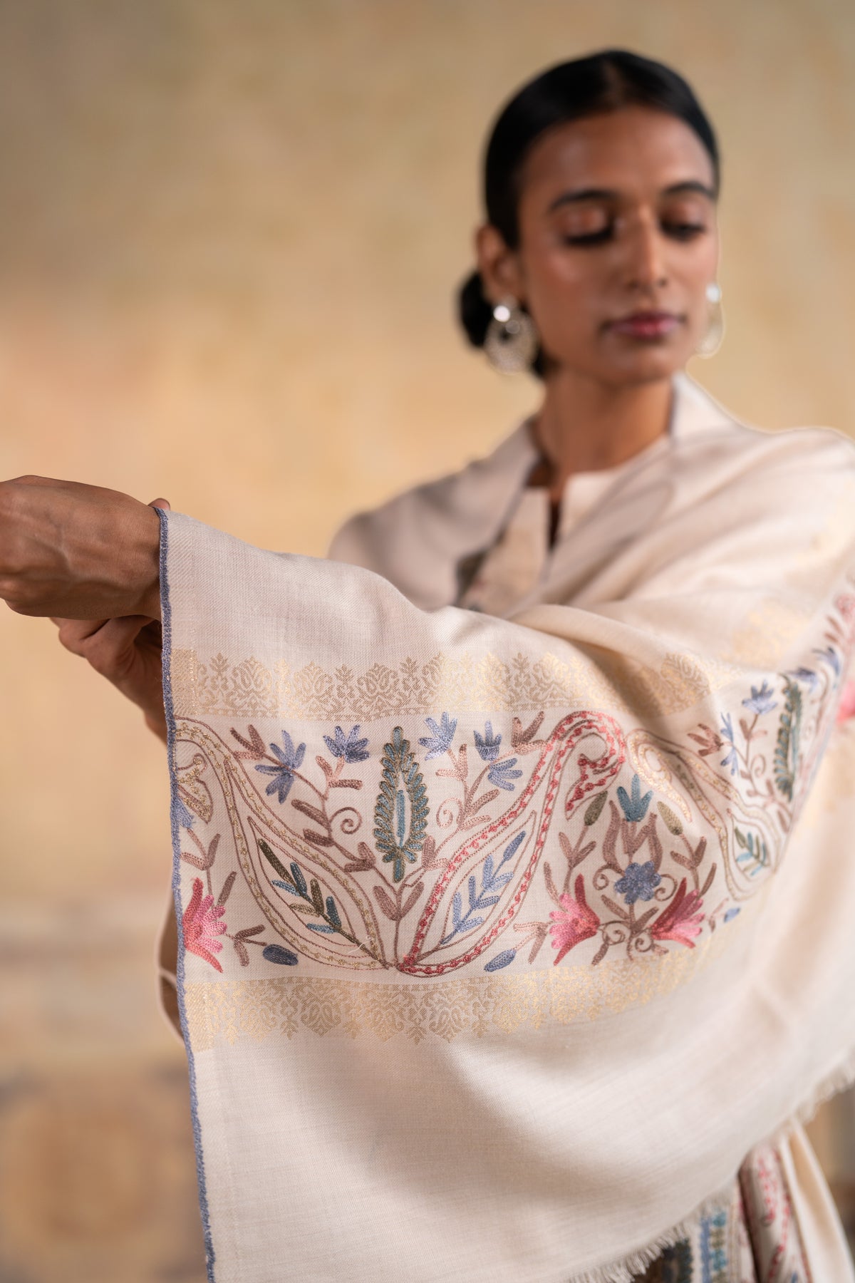 Heavy Kashmiri Ambi Embroidered Suit